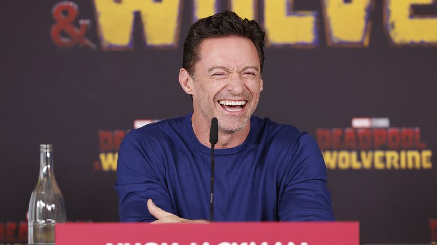 Hugh Jackman bei der Pressekonferenz von "Deadpool & Wolverine" in Berlin