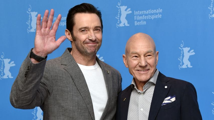 Hugh Jackman und Patrick Stewart bei der Berlinale 2017 in Berlin