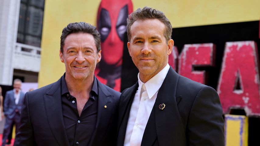 Hugh Jackman und Ryan Reynolds bei der Premiere von "Deadpool & Wolverine" 2024