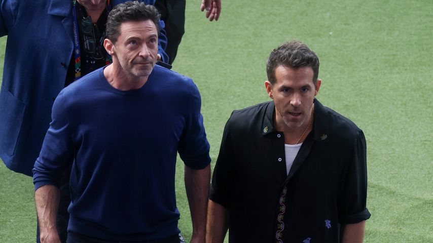 Hugh Jackman und Ryan Reynolds in Berlin, Juli 2024