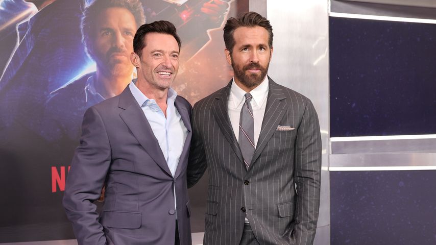 Hugh Jackman und Ryan Reynolds im Februar 2022 in New York City