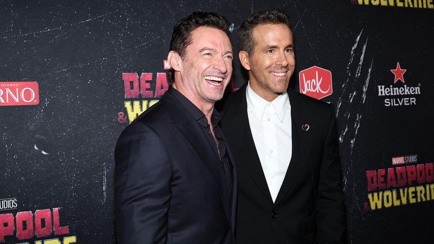 Hugh Jackman und Ryan Reynolds im Juli 2024