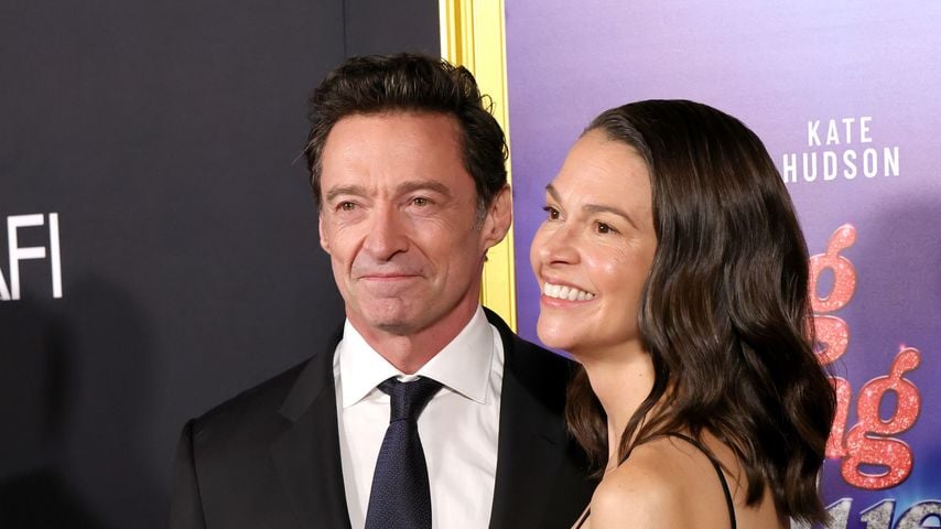 Hugh Jackman und Sutton Foster bei der Abschlussgala-Premiere von „Song Sung Blue“