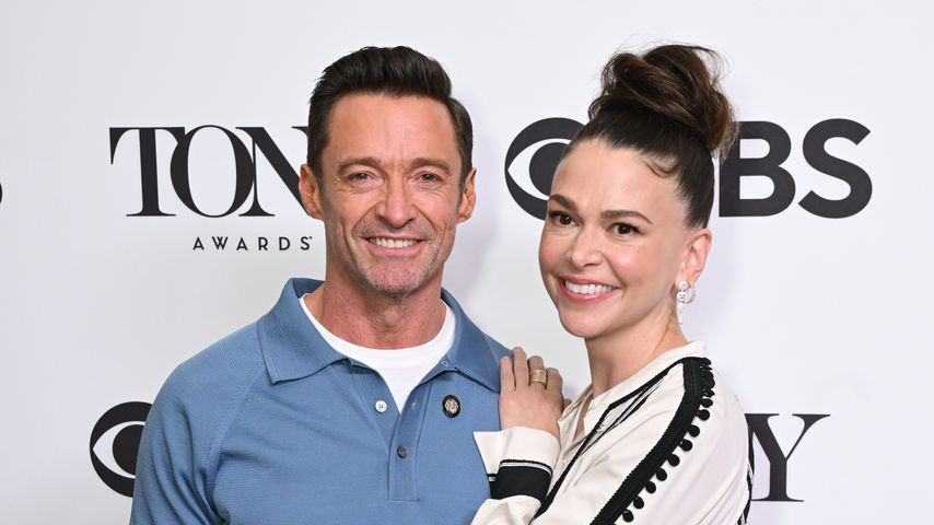 Hugh Jackman und Sutton Foster, Co-Stars bei "The Music Man"