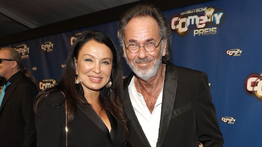 Hugo Egon Balder mit seiner Frau Elena, Oktober 2017