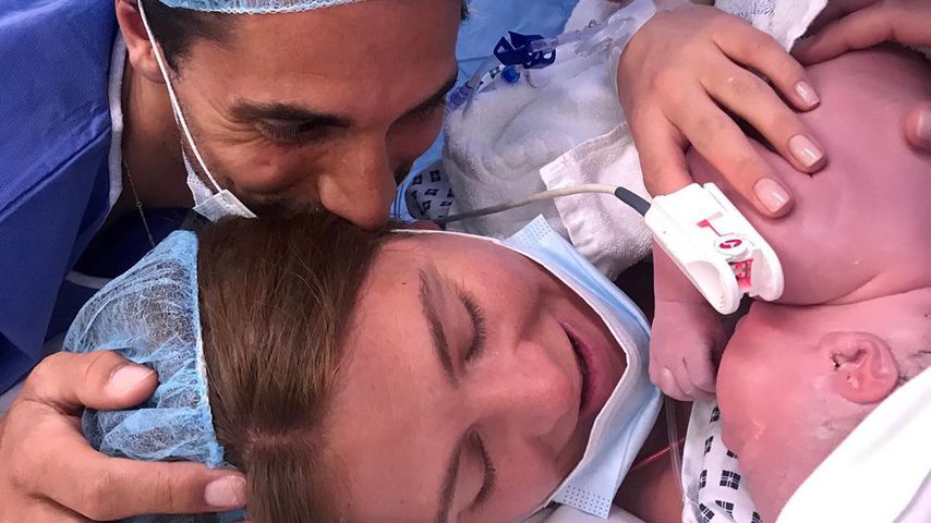 Hugo Tylor und Millie Mackintosh und ihre Tochter Sienna