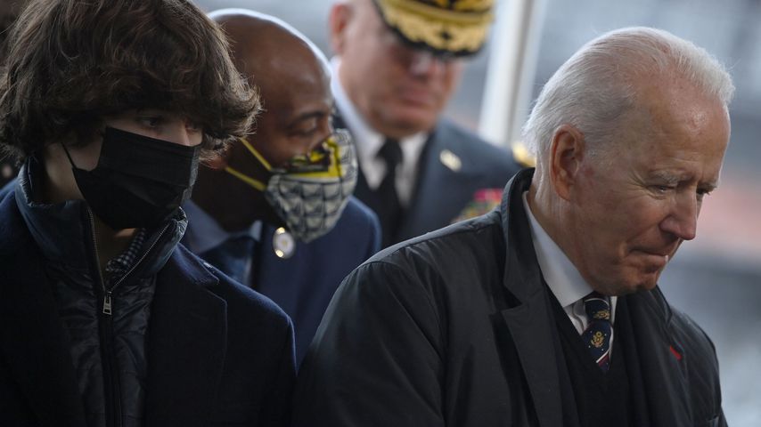 Hunter Biden und Joe Biden im Veterans Memorial Park am 30. Mai 2021