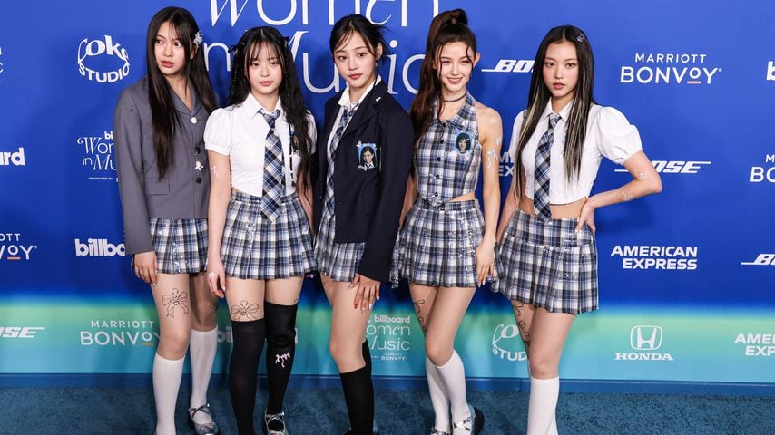 Hyein, Hanni Pham, Minji, Danielle Marsh und Haerin von NewJeans bei den Billboard Women in Music, 2024