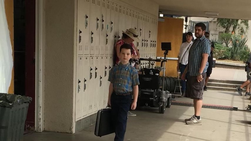 Iain Armitage an seinem ersten Tag am "Young Sheldon"-Set