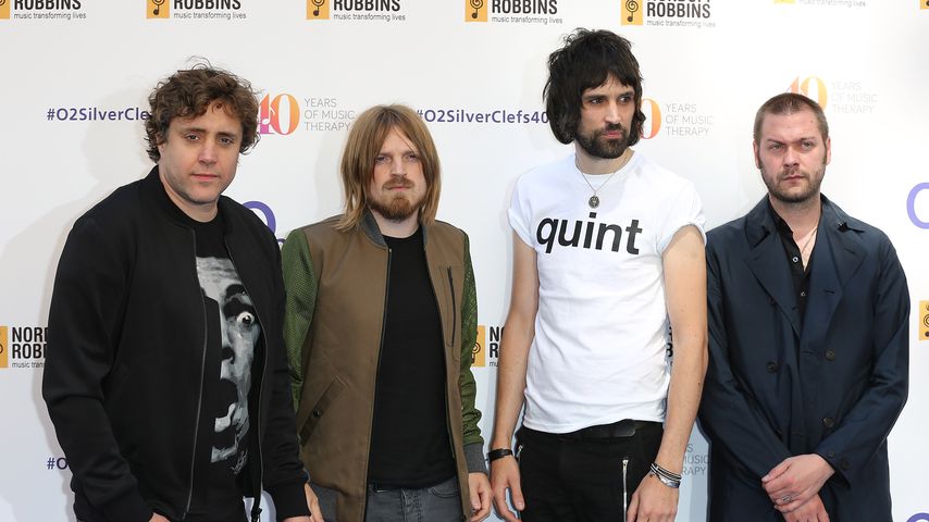 Ian Matthews, Chris Edwards, Sergio Pizzorno und Tom Meighan von Kasabian, 2015