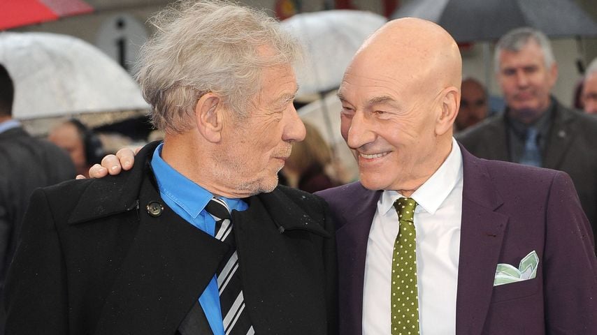 Ian McKellen und Patrick Stewart bei der Londoner Premiere von "X-Men: Days of Future Past" am 12. Mai 2014