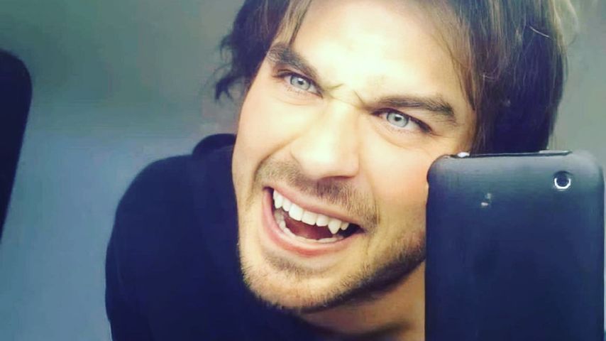 Ian Somerhalder am Set von "Vampire Diaries"