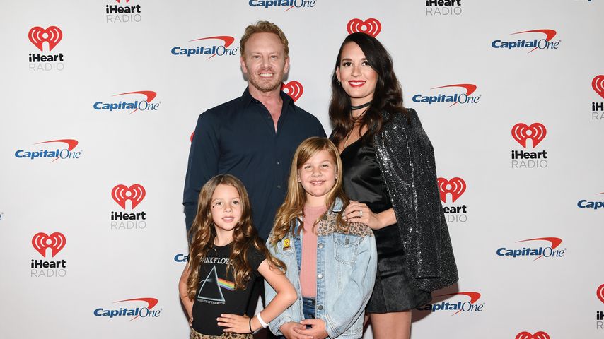 Ian Ziering mit seiner Ex-Frau Erin Ludwig und den gemeinsamen Kindern Mia und Penna, 2019