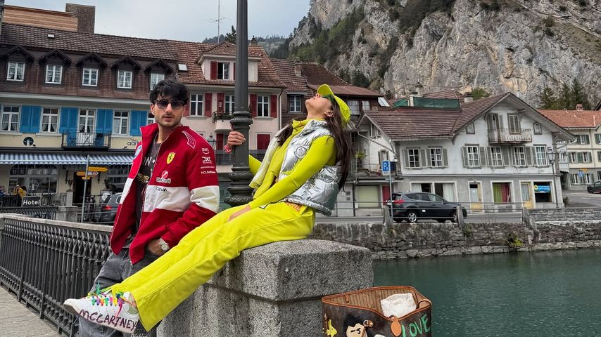 Ibrahim Ali Khan und Sara Ali Khan in der Schweiz, April 2025