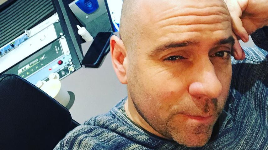 Matthias Distel alias Ikke Hüftgold im Tonstudio