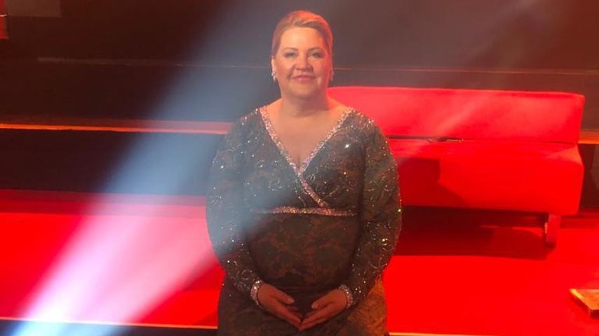 Ilka Bessin im "Let's Dance"-Studio