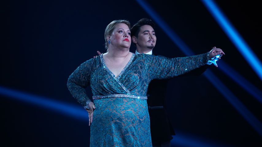 Collage: Ilka Bessin und Erich Klann bei "Let's Dance"