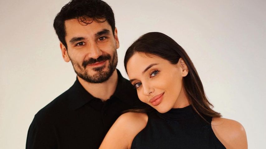 İlkay Gündoğan und seine schwangere Frau Sara im November 2022