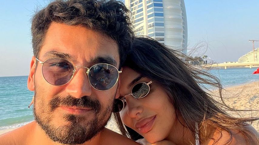 Ilkay Gündogan mit seiner Frau Sara