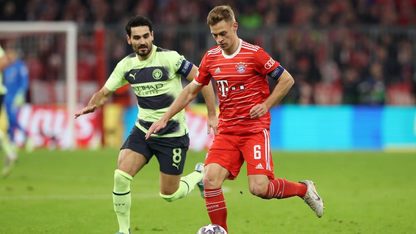 Ilkay Gündogan und Joshua Kimmich im April 2023