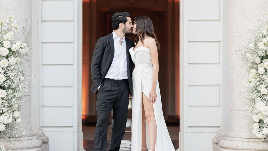 Ilkay Gündogan und Sara Arfaoui bei ihrer Hochzeit