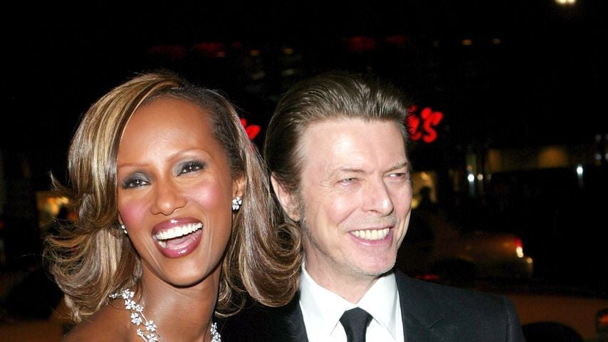 Iman Abdulmajid und David Bowie, 2003