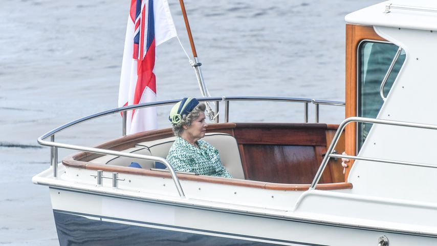 Imelda Staunton am Set von "The Crown"