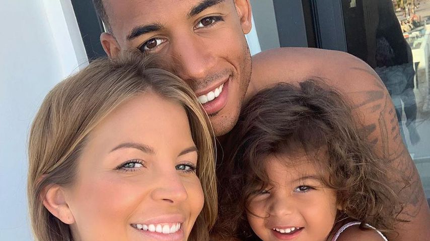 Ina und Dennis Aogo mit ihrer Tochter Payton Rose