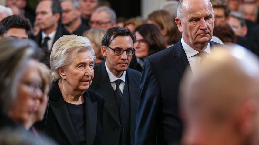 Ingrid Stolpe und Dietmar Woidke bei der Andacht für Manfred Stolpe