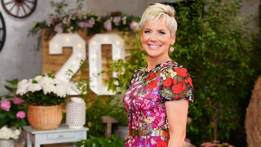 Inka Bause bei den Dreharbeiten zu "Bauer sucht Frau" 2024