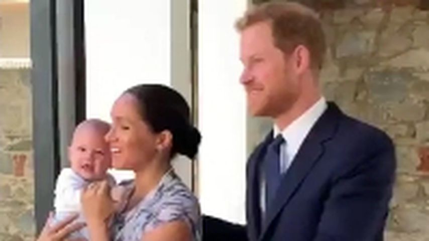 Endlich bei Mama Meghan auf dem Arm: Archie verzaubert