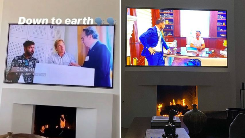 Collage: Instagran-Beiträge von Sofia Richie und Scott Disick