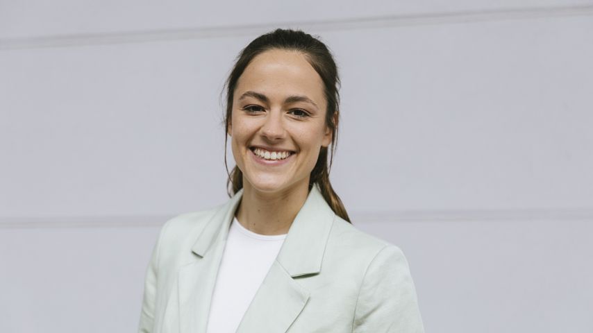 Irina Schlauch am Set für "Alles was zählt"