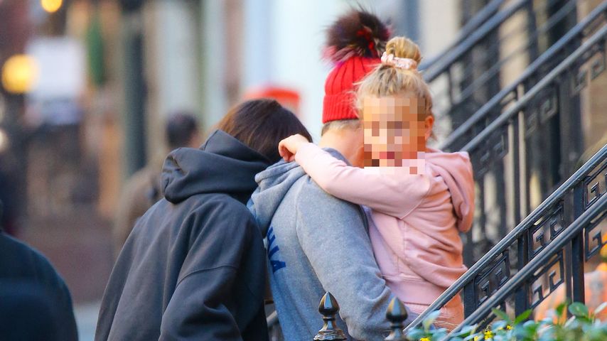 Irina Shayk, Bradley Cooper und ihre Tochter Lea in New York