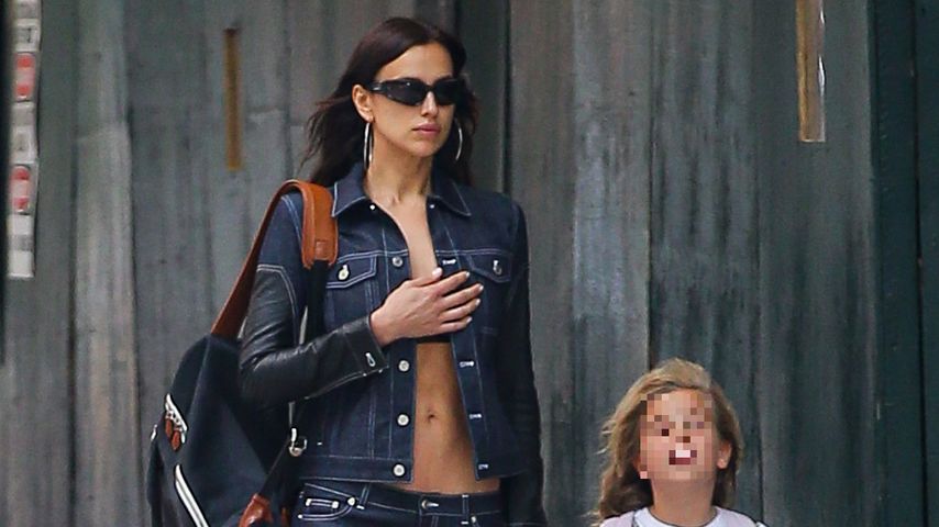 Unterwegs mit Tochter Lea: Irina Shayk freizügig gestylt!