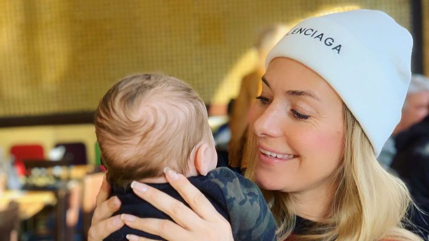Iris Aschenbrenner und ihr Sohn, Januar 2020