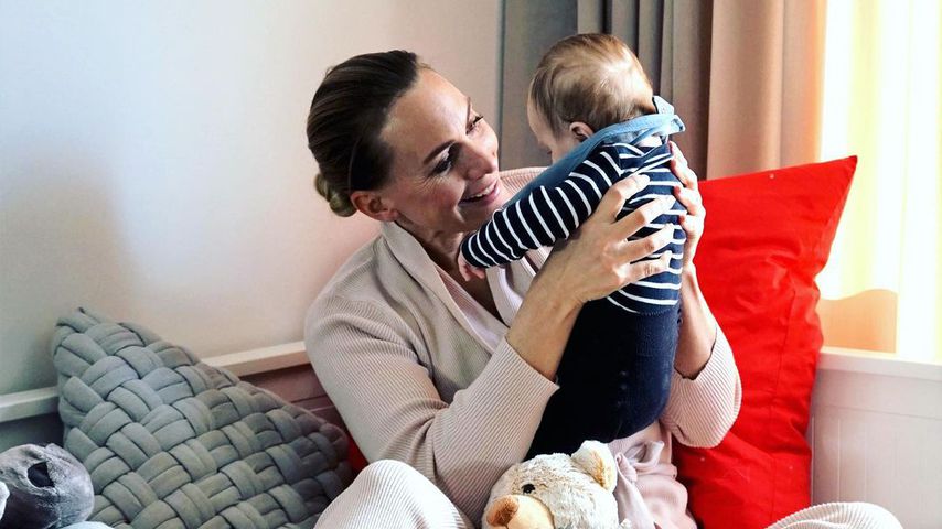 Iris Aschenbrenner mit ihrem Sohn, Februar 2020