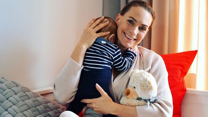 Iris Aschenbrenner und ihr Sohn Maximus