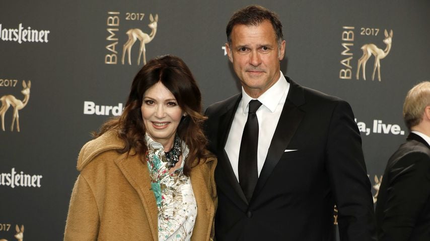 Iris Berben und Heiko Kiesow bei der Bambi-Verleihung in Berlin, November 2017