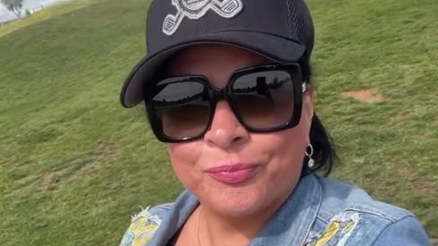 Iris Klein auf dem Golfplatz