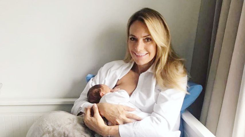 Iris Aschenbrenner und ihr Baby