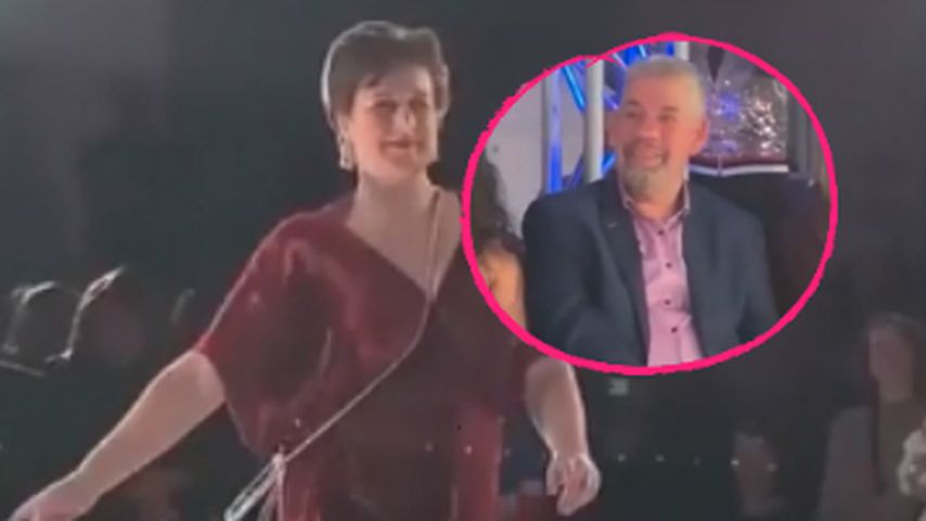 Iris stolzierte über den Laufsteg: Hat's Uwe Abel gefallen?