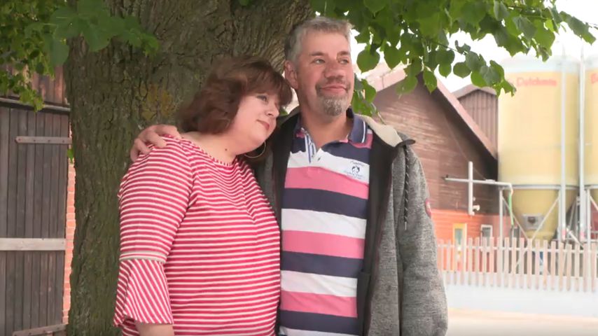 Iris und Uwe Abel auf ihrem Hof