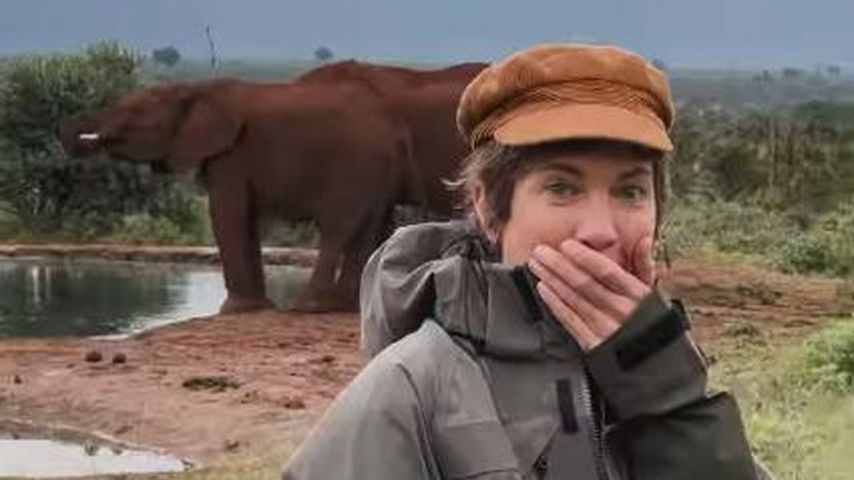 Schauspielerin Isabell Horn in Afrika