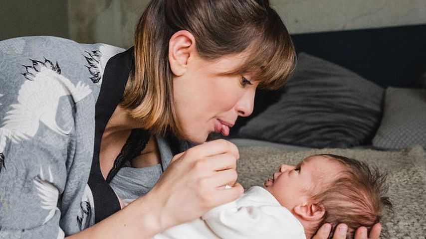 Isabell Horn und ihr Sohn, 2019