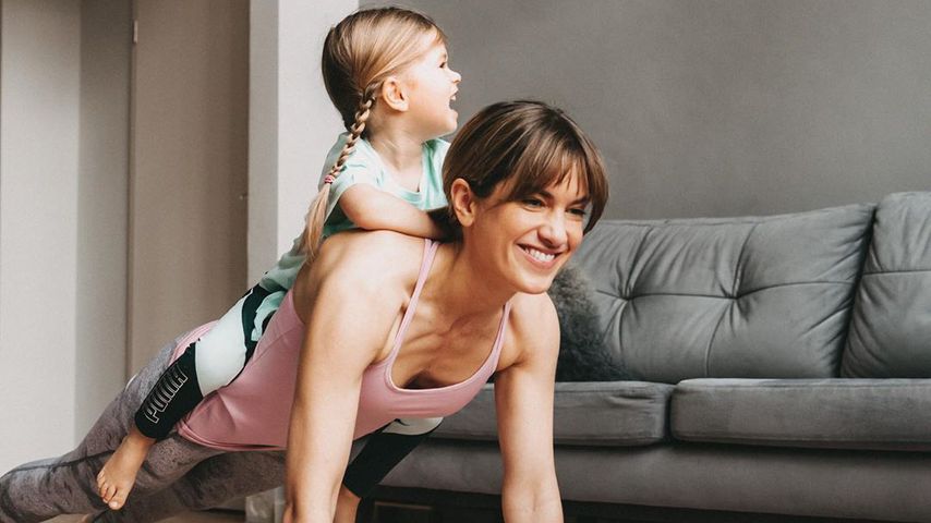 Isabell Horn und Tochter Ella im März 2020