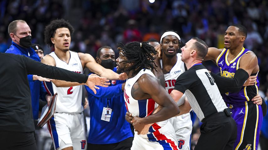 Isaiah Stewart beim Spiel der LA Lakers gegen die Detroit Pistons