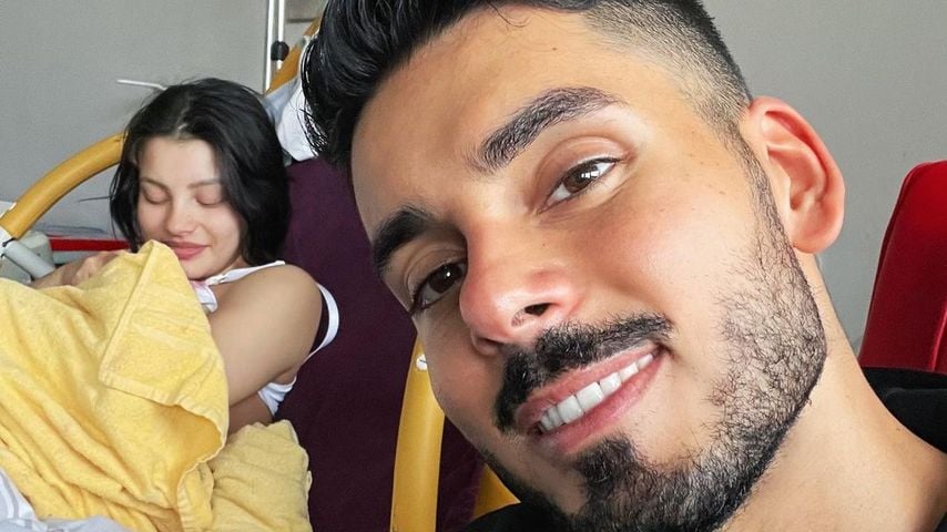 Ivana Santacruz und Abbas Mourad mit ihrem Baby
