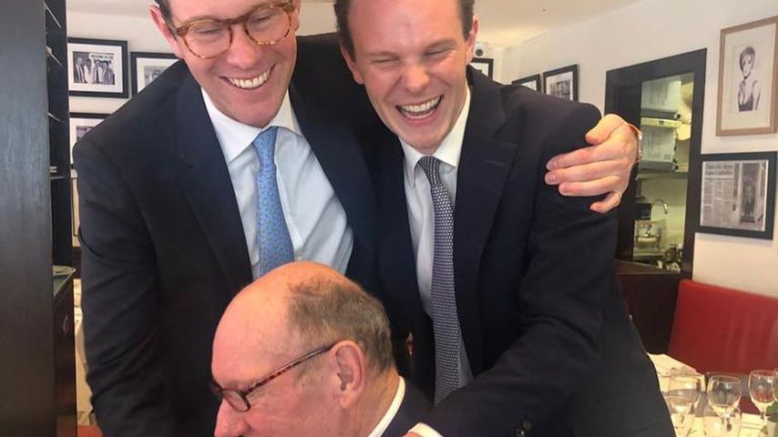 Jack Brooksbank mit seinem Vater George und seinem Bruder Thomas