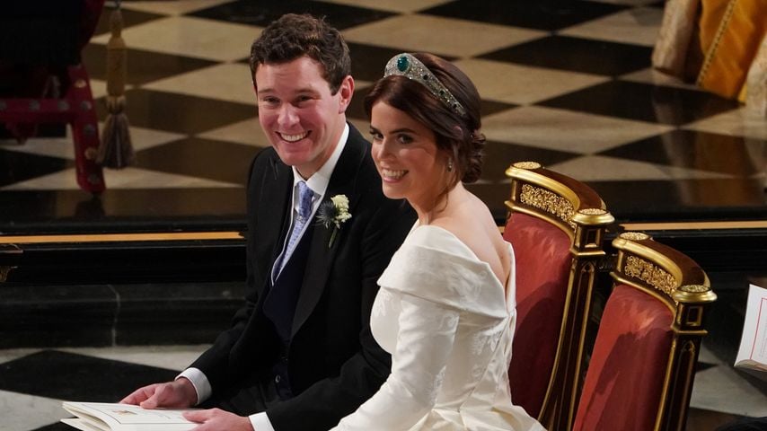Jack Brooksbank und Prinzessin Eugenie bei ihrer Hochzeit